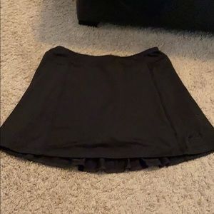 Black tennis skort